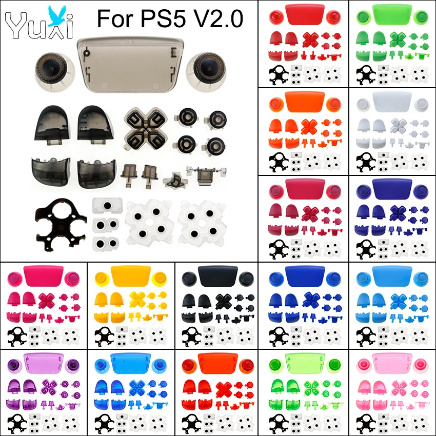 YuXi For PS5 Controller V2 Thumb Sticks Analog Grip L1 R1 L2 R2 Triggers Dpad ABXY Button & Conductive Rubber For P5 2.0 Handle
YuXi For PS5 Controller V2 Thumb Sticks Analog Grip L1 R1 L2 R2 Triggers Dpad ABXY Button & Conductive Rubber For P5 2.0 Handle
