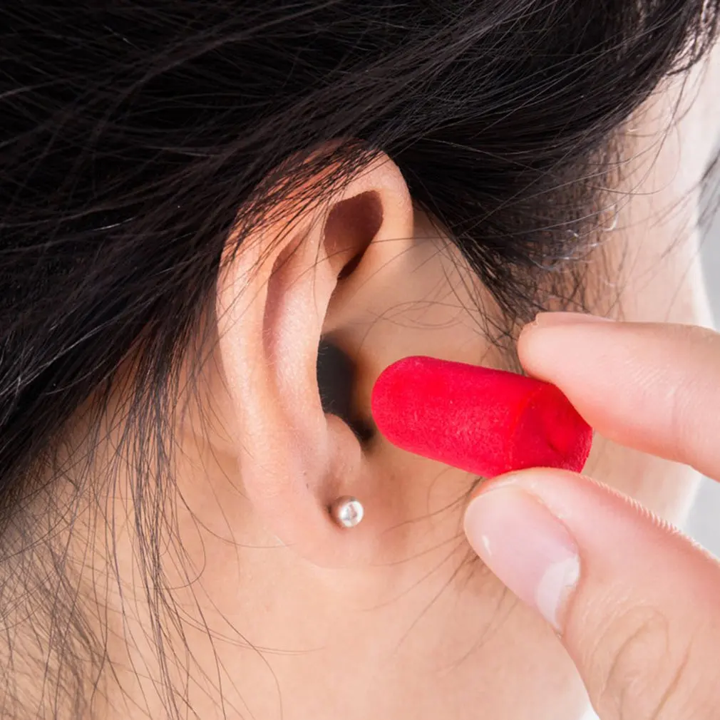 

1 Pair Ear Plugs Soft Uncorded Disposable Foam Earplugs 3M Noise Reducer Rebound Ear Protectors Reusable Protective Plug