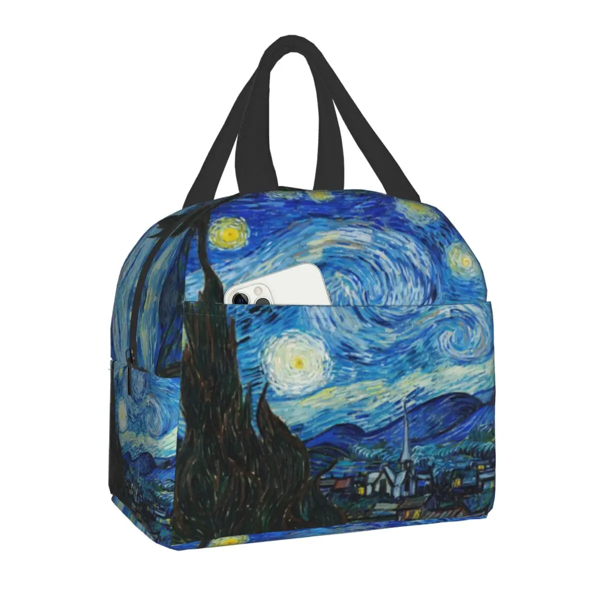 Van Gogh Starry Night Insulated Lunch Tote Bag for Women School Portable Thermal Cooler Almond Blossoms Flowers Art Lunch Box
Van Gogh Starry Night Insulated Lunch Tote Bag for Women School Portable Thermal Cooler Almond Blossoms Flowers Art Lunch Box