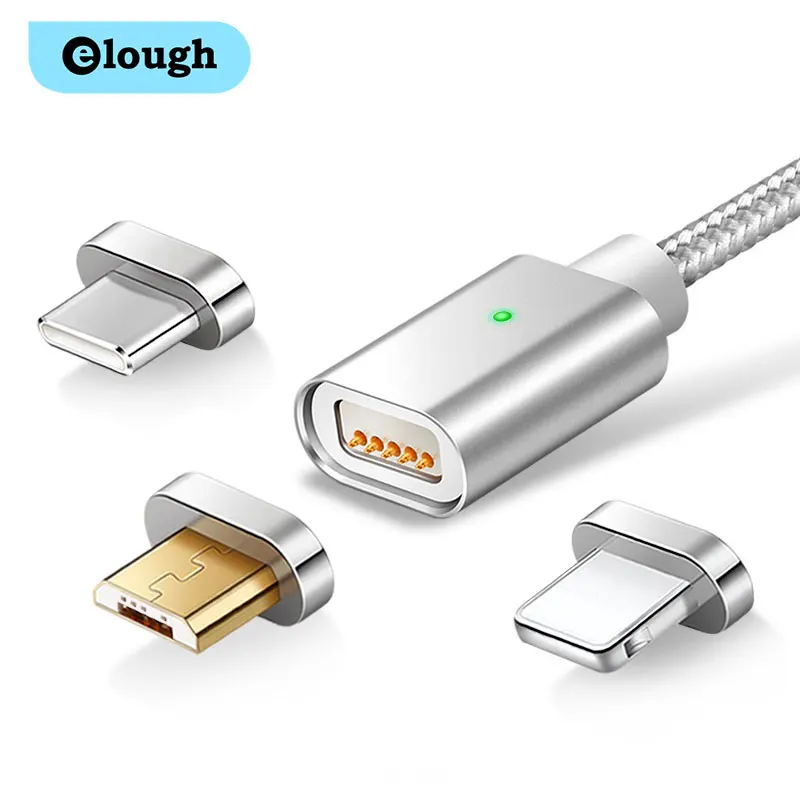 Elough E04 Magnetic USB Cable For iPhone Xiaomi Micro USB Type C Cable Fast Charging Mobile Phone Magnet Charger USB Cable Wire
Elough E04 Magnetic USB Cable For iPhone Xiaomi Micro USB Type C Cable Fast Charging Mobile Phone Magnet Charger USB Cable Wire