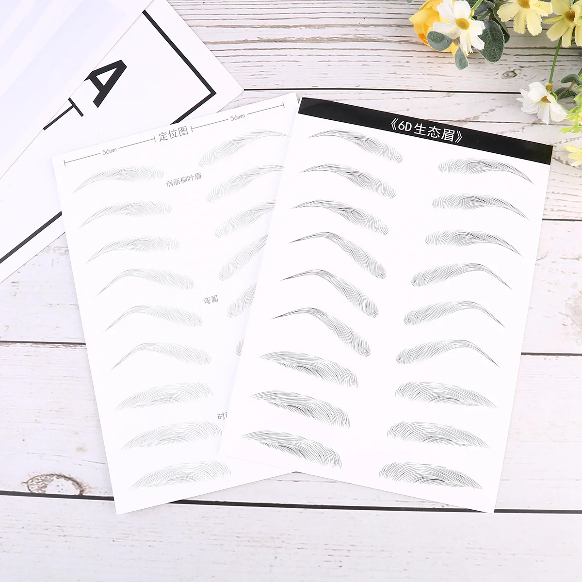 2 Sheets/18 Pairs of Eyebrow Sticker Hair-like Simulation Waterproof Long Lasting Eyebrows for Women (Mixed Style 1)
2 Sheets/18 Pairs of Eyebrow Sticker Hair-like Simulation Waterproof Long Lasting Eyebrows for Women (Mixed Style 1)