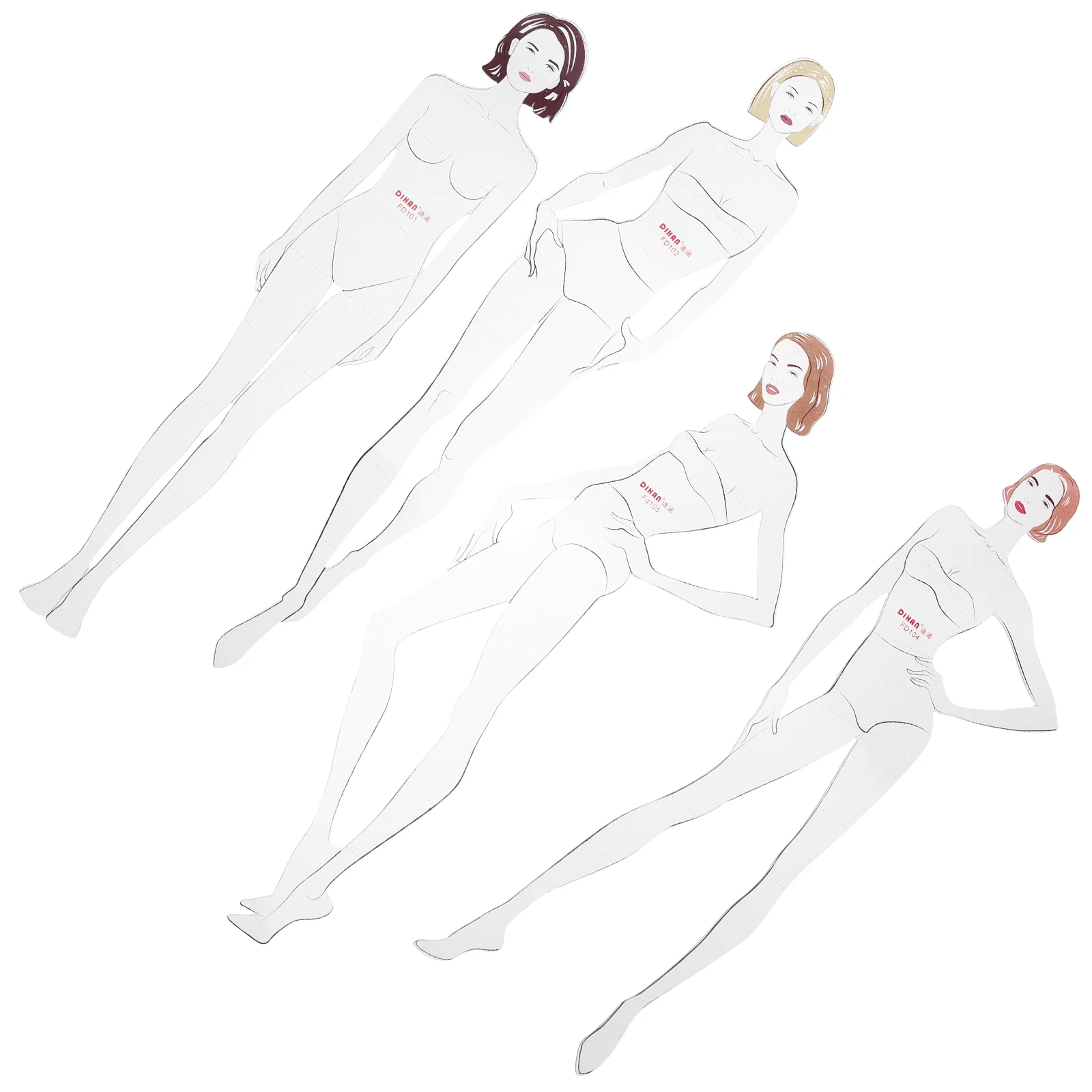4pcs Female Fashion Drawing Ruler Figure Drawing Template Sketch Template
4pcs Female Fashion Drawing Ruler Figure Drawing Template Sketch Template