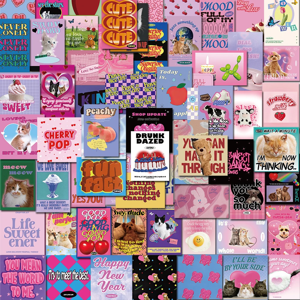10/50Pcs Vintage Pink Y2K Charm Stickers 2000s Aesthetic for Laptop Guitar Car Phone Graffiti Sticker Waterproof Toys Hobbies
10/50Pcs Vintage Pink Y2K Charm Stickers 2000s Aesthetic for Laptop Guitar Car Phone Graffiti Sticker Waterproof Toys Hobbies