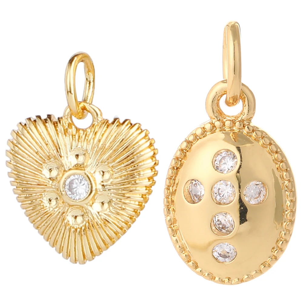 pendant Charms for Jewelry Making Supplies Gold Cross Heart Diy Earring Bracelet Necklace Metal Copper CZ Zircon Accessories
pendant Charms for Jewelry Making Supplies Gold Cross Heart Diy Earring Bracelet Necklace Metal Copper CZ Zircon Accessories