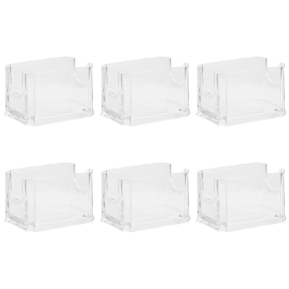 6 Pcs Coffee Pouches Sugar Box Tea Packet Storage Container Bowl Acrylic Bag Organizer Accessory White Holder
6 Pcs Coffee Pouches Sugar Box Tea Packet Storage Container Bowl Acrylic Bag Organizer Accessory White Holder