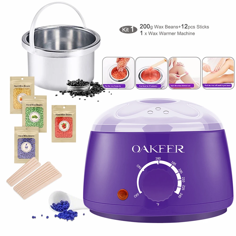 Purple Wax Warmer Hair Removal Machine Heater Depilation Wax Beans &12 Wooden Scrapers Paraffin Wax Machine for Hand and Feet
Purple Wax Warmer Hair Removal Machine Heater Depilation Wax Beans &12 Wooden Scrapers Paraffin Wax Machine for Hand and Feet