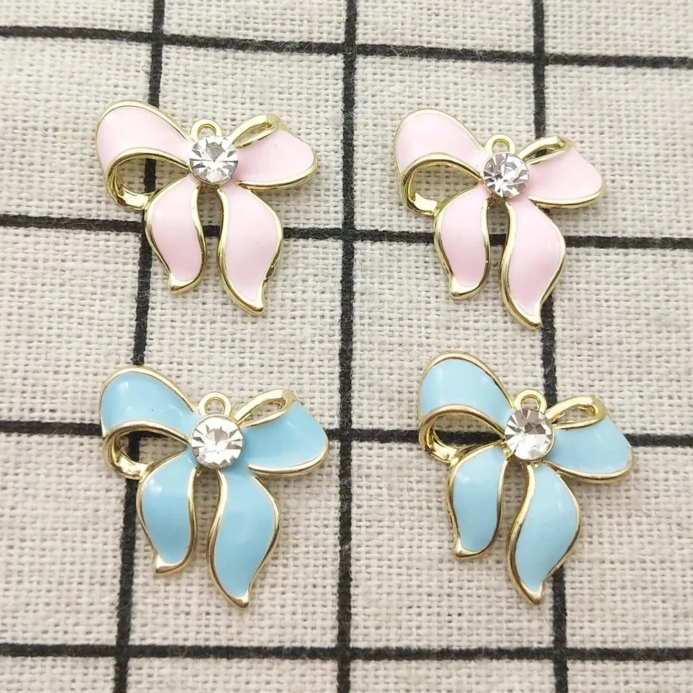 10pcs Enamel Bowknot Charm Jewelry Accessories Earring Pendant Bracelet Necklace Charms Diy Craft Supplies 20x21mm
10pcs Enamel Bowknot Charm Jewelry Accessories Earring Pendant Bracelet Necklace Charms Diy Craft Supplies 20x21mm