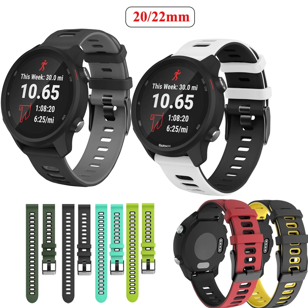 20mm22mm Strap For Garmin Forerunner 245 645 55 3 Venu Strap For Samsung Galaxy Watch 3/4 Quick Release Silicone Wristband
20mm22mm Strap For Garmin Forerunner 245 645 55 3 Venu Strap For Samsung Galaxy Watch 3/4 Quick Release Silicone Wristband