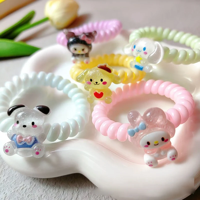 Резинки для волос в стиле аниме Kuromi Melody Cinnamoroll, эластичная резинка для волос, телефонный шнур, резинки для волос, аксессуары для волос Kawaii, ре...
Резинки для волос в стиле аниме Kuromi Melody Cinnamoroll, эластичная резинка для волос, телефонный шнур, резинки для волос, аксессуары для волос Kawaii, ре...