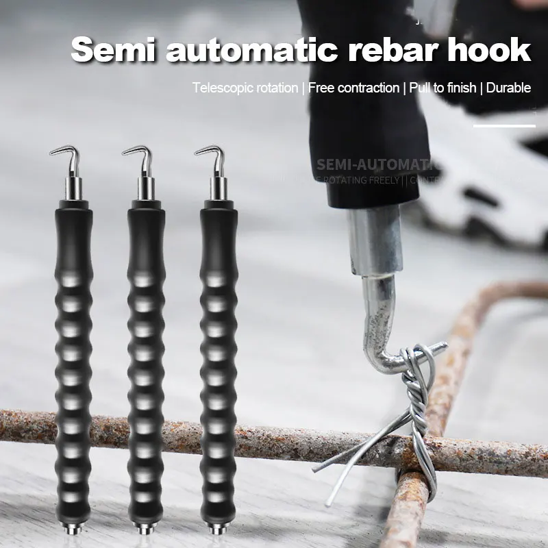 Semi-automatic Rebar Tier Construction Site Winding Tool Wire Knoting Pliers Steel Wire Tring Tool Steel Bar Tying Hook
Semi-automatic Rebar Tier Construction Site Winding Tool Wire Knoting Pliers Steel Wire Tring Tool Steel Bar Tying Hook
