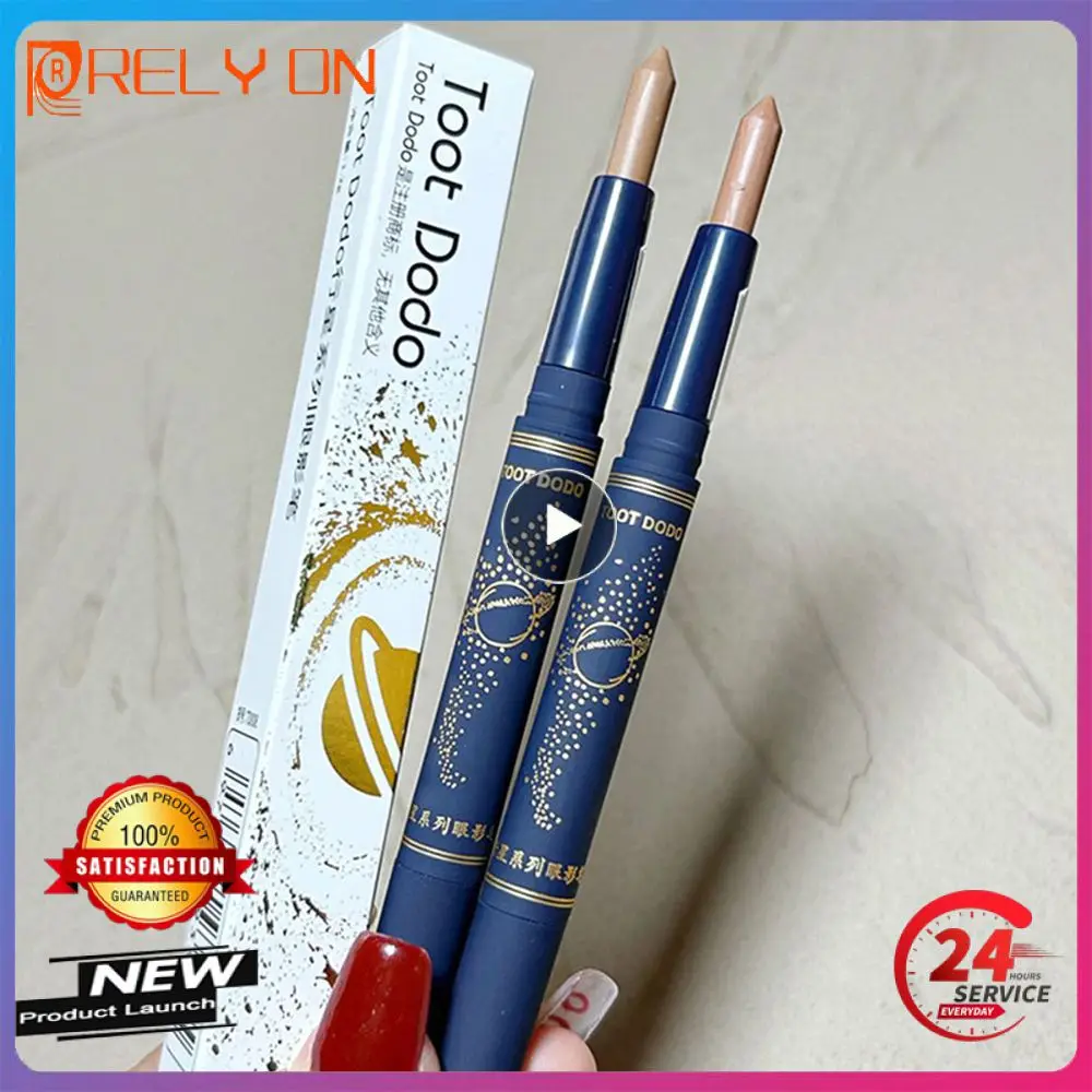 Double Ended Eyeshadow Pencil Double Head Design Water Proof Lying Silkworm Pen Not Easy To Take Off Makeup Eye Shadow Pencil
Double Ended Eyeshadow Pencil Double Head Design Water Proof Lying Silkworm Pen Not Easy To Take Off Makeup Eye Shadow Pencil