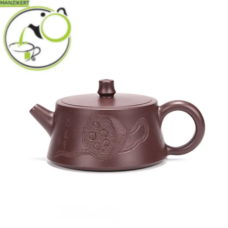 

140ml Authentic Yixing Purple Clay Teapots Raw Ore Zhu Mud Filter Tea Pot Handmade Zisha Beauty Kettle Home Tea Set Accessories