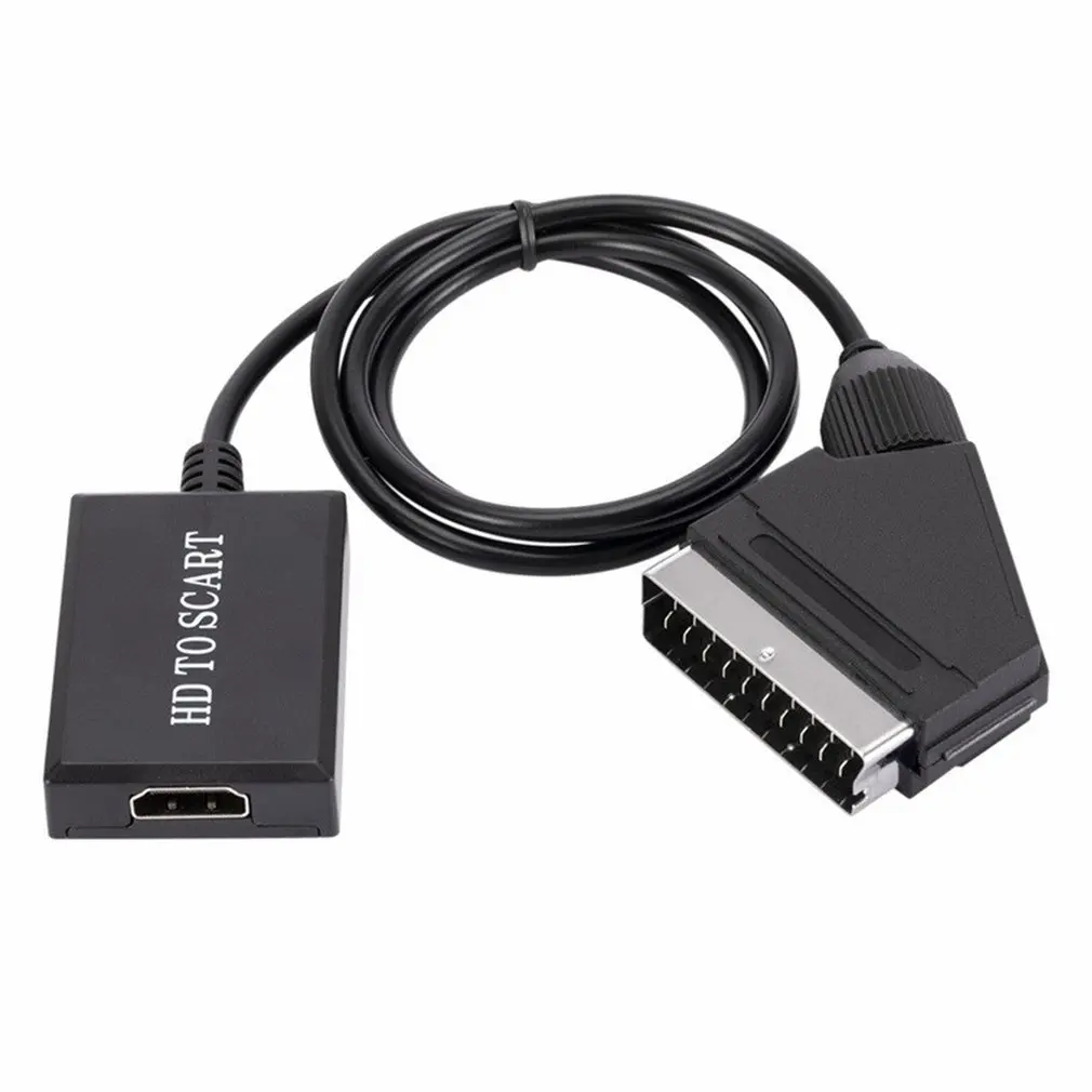 HD 1080P HDMI-compatible Input To SCART Output Video Audio Converter Adapter For HDTV DVD For Sky Box STB Plug DC Cable
HD 1080P HDMI-compatible Input To SCART Output Video Audio Converter Adapter For HDTV DVD For Sky Box STB Plug DC Cable