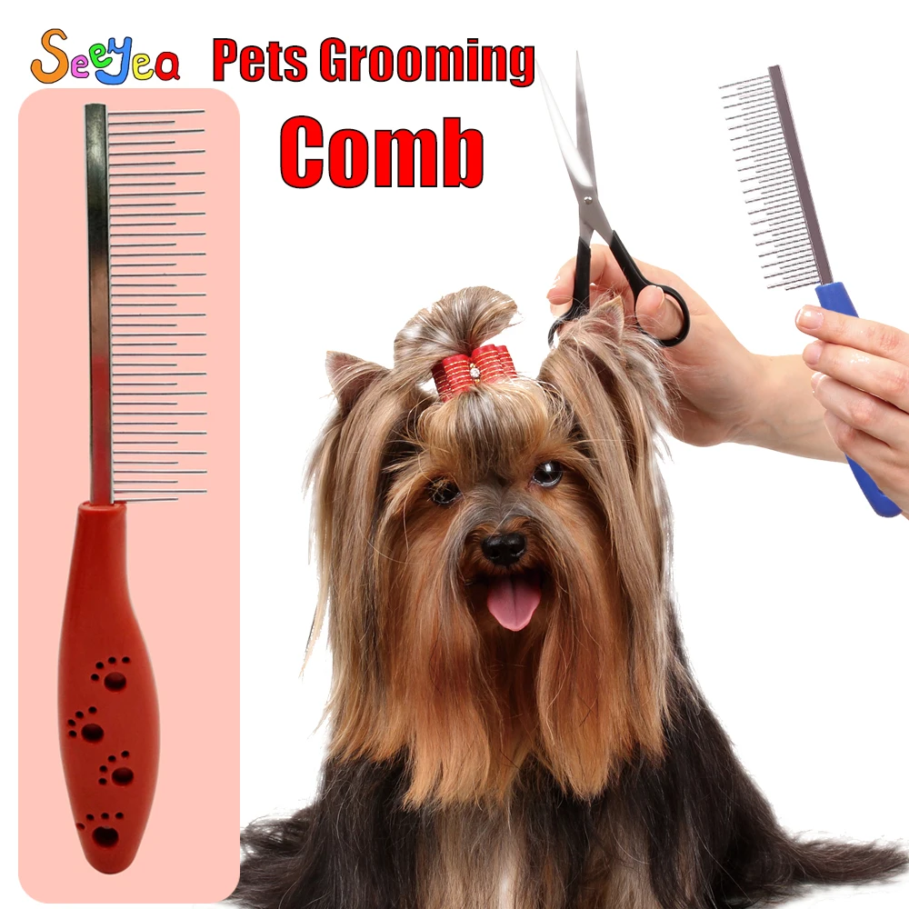 Pet Comb Beauty Cleaning Products Dog Comb Dog Hair Depilation Knot Cat Comb Stainless Steel Long And Short Straight Row Comb
Pet Comb Beauty Cleaning Products Dog Comb Dog Hair Depilation Knot Cat Comb Stainless Steel Long And Short Straight Row Comb