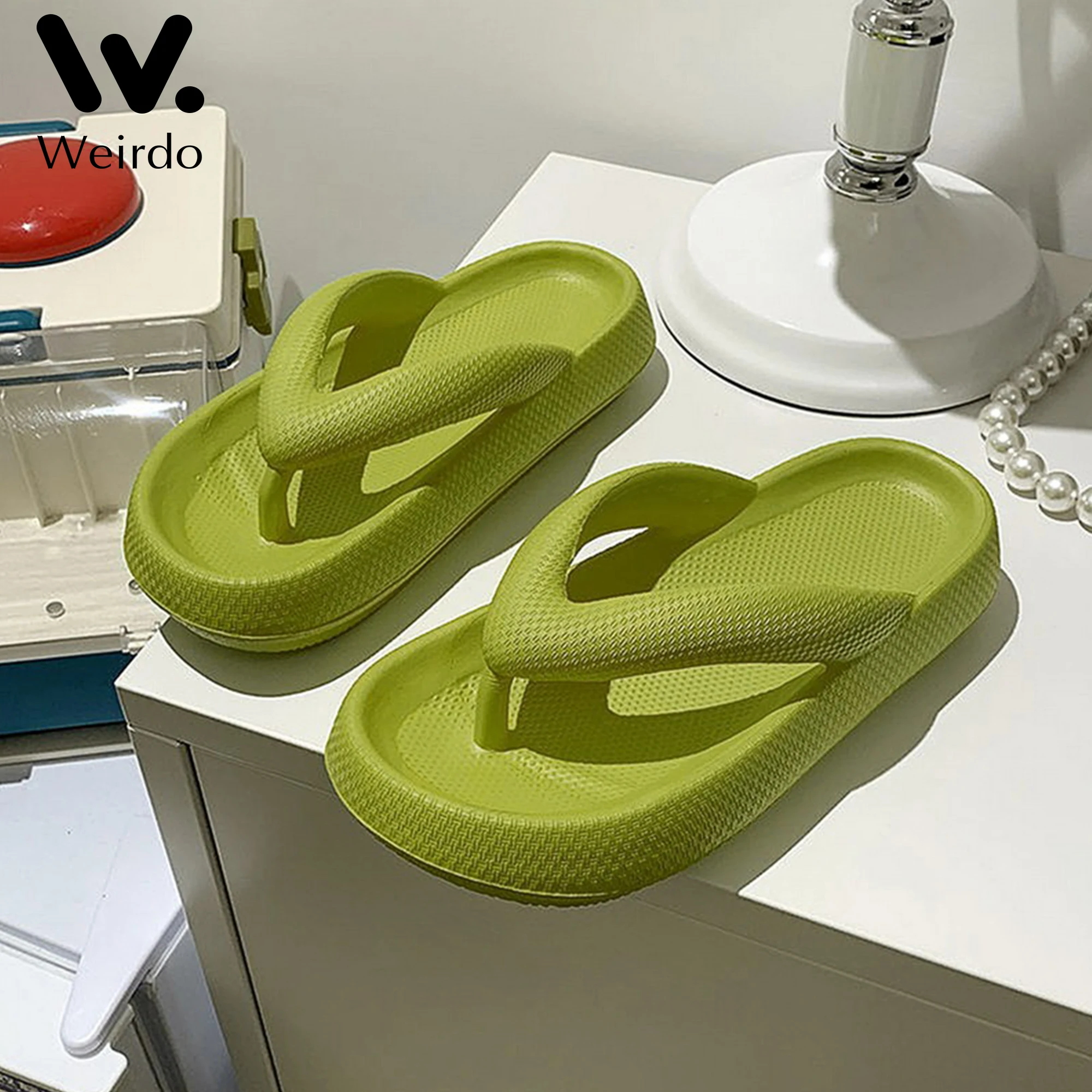 Soft Sole Platform Flip Flops Women Clip Toe Eva Non-Slip Cloud Slippers Woman 2022 Summer Thick Bottom Bathroom Slides
Soft Sole Platform Flip Flops Women Clip Toe Eva Non-Slip Cloud Slippers Woman 2022 Summer Thick Bottom Bathroom Slides