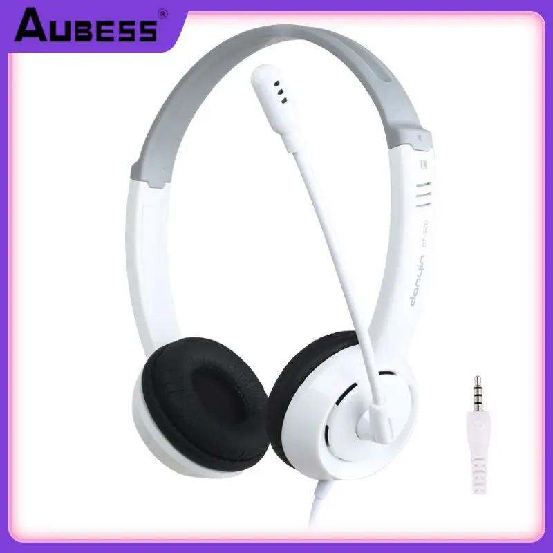 

Dt-326 Headphones Comfortable Flexible Wired Headphones Beautiful High-sensitivity For Gamers White Headset Pure Sound Quality