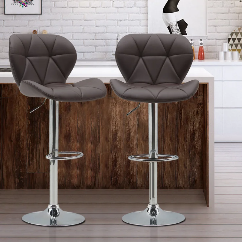 Bar Chair Scandinavian Design\ Swivel Lift\ Suitable for Dining and Kitchen Bar Chairs (2 Pieces) Brown PU [US
Bar Chair Scandinavian Design\ Swivel Lift\ Suitable for Dining and Kitchen Bar Chairs (2 Pieces) Brown PU [US