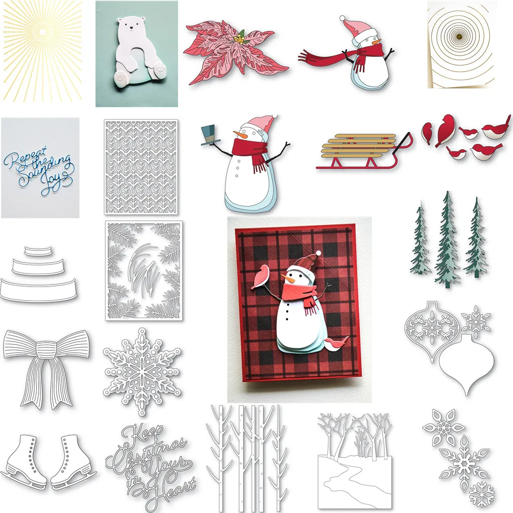 2022 Christmas Tree Flowers Bear Metal Cutting Dies Hot Foil Scrapbooking Photo Album Decorative Embossing DIY Make Paper Cards
2022 Christmas Tree Flowers Bear Metal Cutting Dies Hot Foil Scrapbooking Photo Album Decorative Embossing DIY Make Paper Cards
