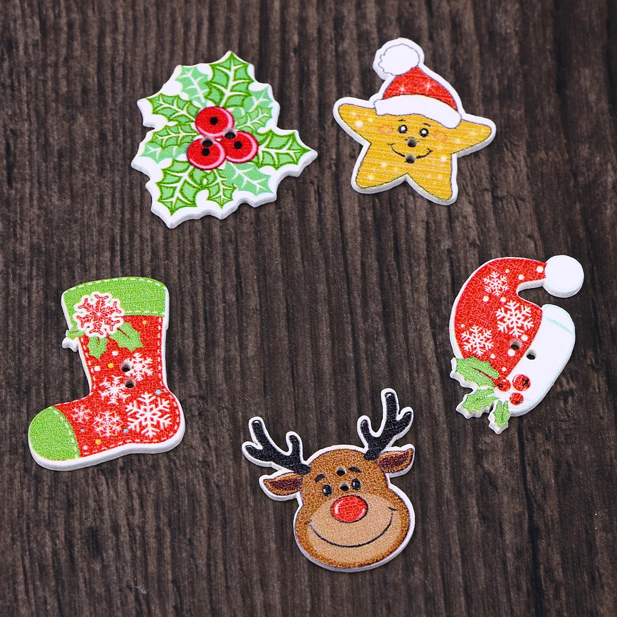 Buttons Christmas Crafts Wooden Pattern Hat Shapeart Embellishments Colorful Cartoon Diy
Buttons Christmas Crafts Wooden Pattern Hat Shapeart Embellishments Colorful Cartoon Diy