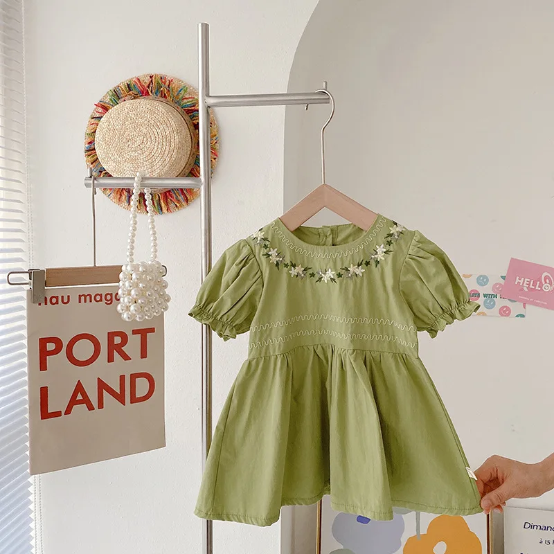 New Girls Casual Dresses Summer Baby Flowers Embroidery Dress Kid Floral Party Costume Korean Cotton Children Vestidos 1-6Y
New Girls Casual Dresses Summer Baby Flowers Embroidery Dress Kid Floral Party Costume Korean Cotton Children Vestidos 1-6Y