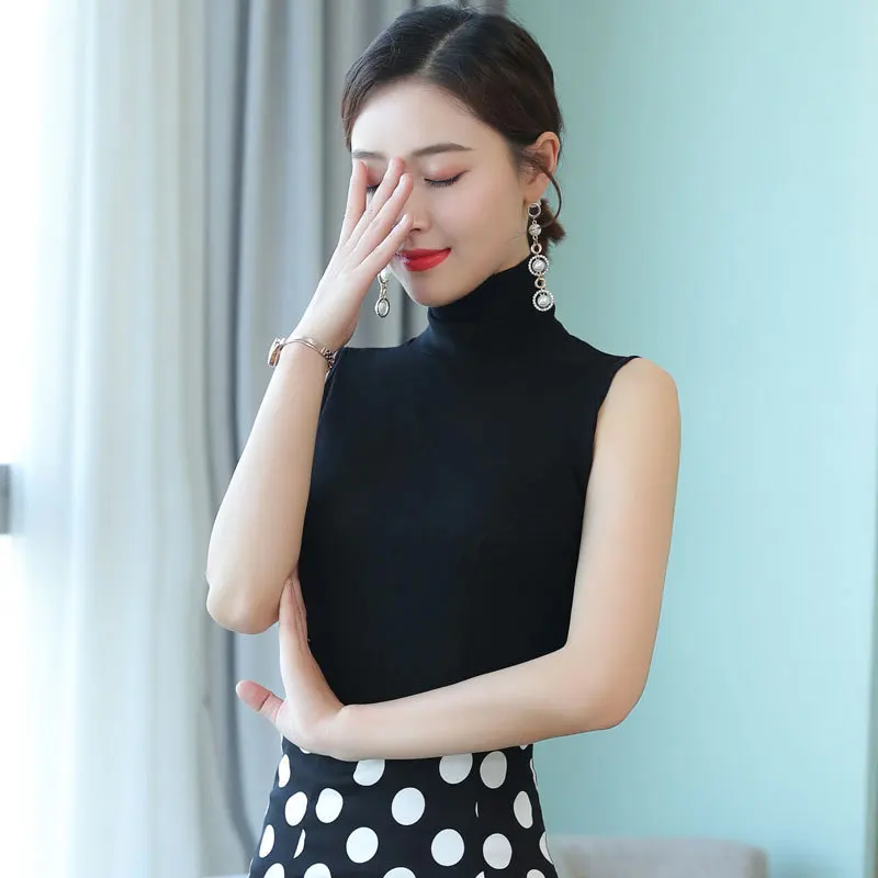 Summer New Black T-shirt tight short Cotton Outer tee Sleeveless Vest Women Inner Bottoming Shirt Tight-fitting Sleeved Crop Top
Summer New Black T-shirt tight short Cotton Outer tee Sleeveless Vest Women Inner Bottoming Shirt Tight-fitting Sleeved Crop Top