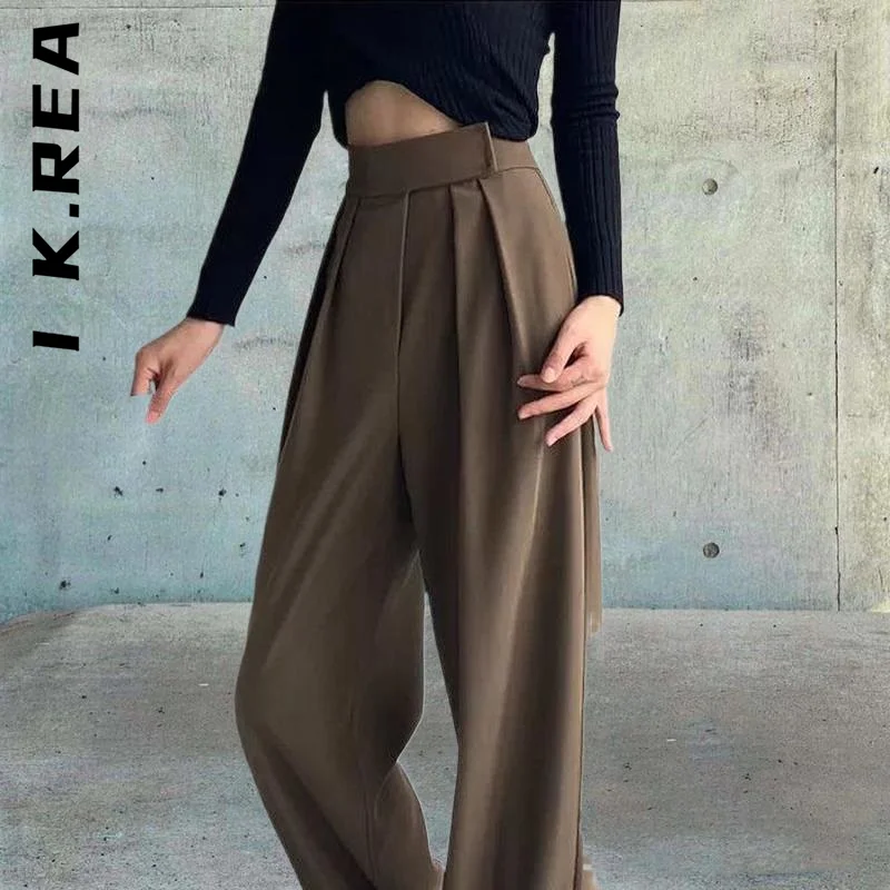 I K.Rea Women Trousers Pants New Office Elegant Pant Casual Korean Pants Hip Soft Sweatpants Mujer Female
I K.Rea Women Trousers Pants New Office Elegant Pant Casual Korean Pants Hip Soft Sweatpants Mujer Female