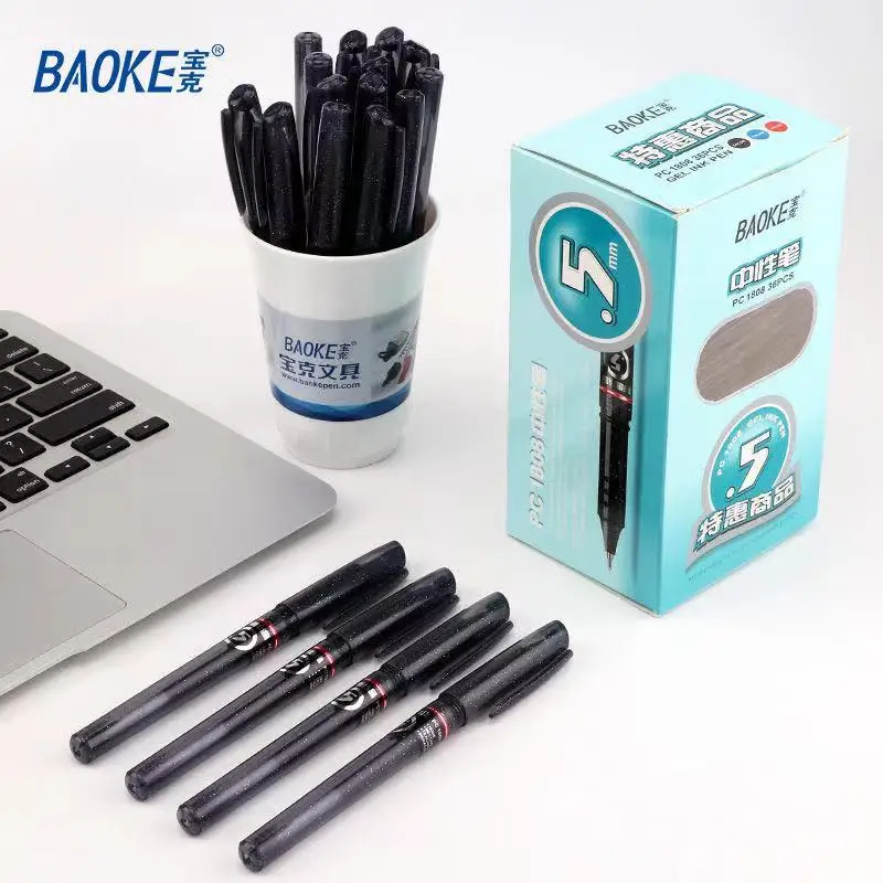 Черная гелевая ручка Baoke PC1808, ручка для подписи 0,5 мм, канцелярские принадлежности для _ 12pen
Черная гелевая ручка Baoke PC1808, ручка для подписи 0,5 мм, канцелярские принадлежности для _ 12pen