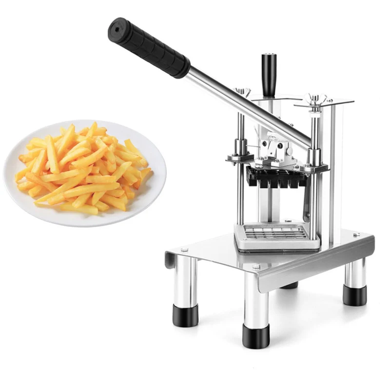 

Manual Fries Machine Commercial Vegetable Fruit Dicer French Fry Cutters With 304 Stainless Steel Blades
