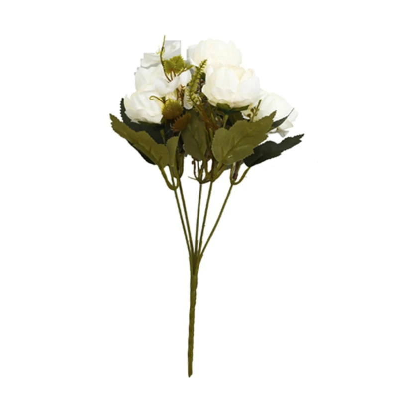 1pcs European style 5 oil painting peony wedding bouquet For Home Wedding Decoration Indoor Living Room Simulation Fake Flower
1pcs European style 5 oil painting peony wedding bouquet For Home Wedding Decoration Indoor Living Room Simulation Fake Flower