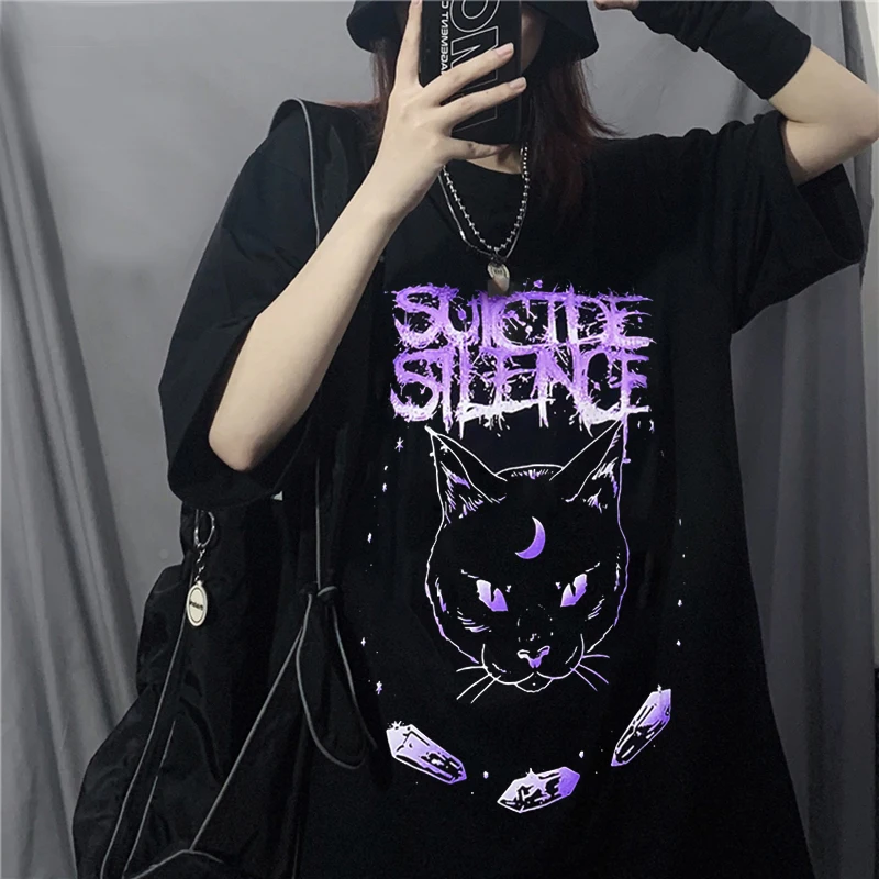 Женская Винтажная футболка в стиле «Харадзюку»
Женская Винтажная футболка в стиле «Харадзюку»