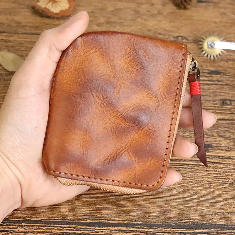 Vintage Men's Genuine Leather Mini Coin Purse Card Holder Case Wallet Clutch Male Short Zipper Small Change Pouch Bag Slim Purse
Vintage Men's Genuine Leather Mini Coin Purse Card Holder Case Wallet Clutch Male Short Zipper Small Change Pouch Bag Slim Purse