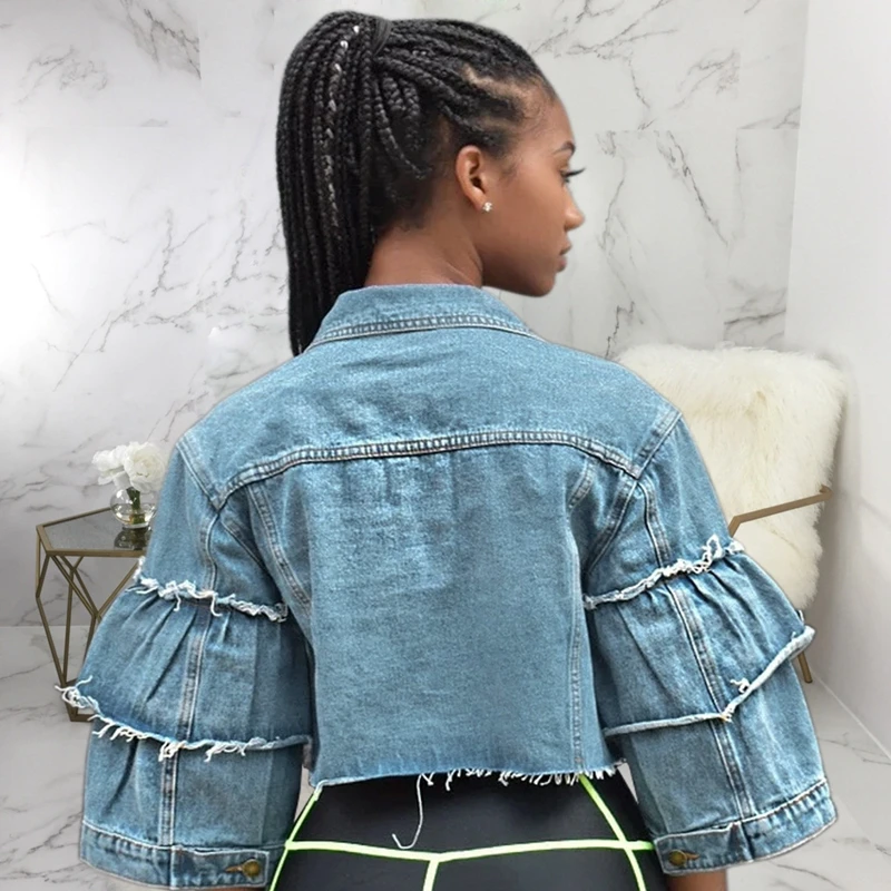 Tassel Denim Jackets Women Hole Boyfriend Style Long Sleeve Vintage Jean Jacket Denim Loose Autumn Short Denim Ctoa Sexy Fashion
Tassel Denim Jackets Women Hole Boyfriend Style Long Sleeve Vintage Jean Jacket Denim Loose Autumn Short Denim Ctoa Sexy Fashion