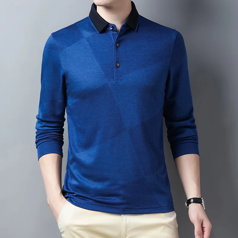 2022 Spring Contrasting Colors Polo Shirts Men's High Quality Casual Slim POLO Shirt Business Social Long Sleeve Lapel Tee Tops
2022 Spring Contrasting Colors Polo Shirts Men's High Quality Casual Slim POLO Shirt Business Social Long Sleeve Lapel Tee Tops