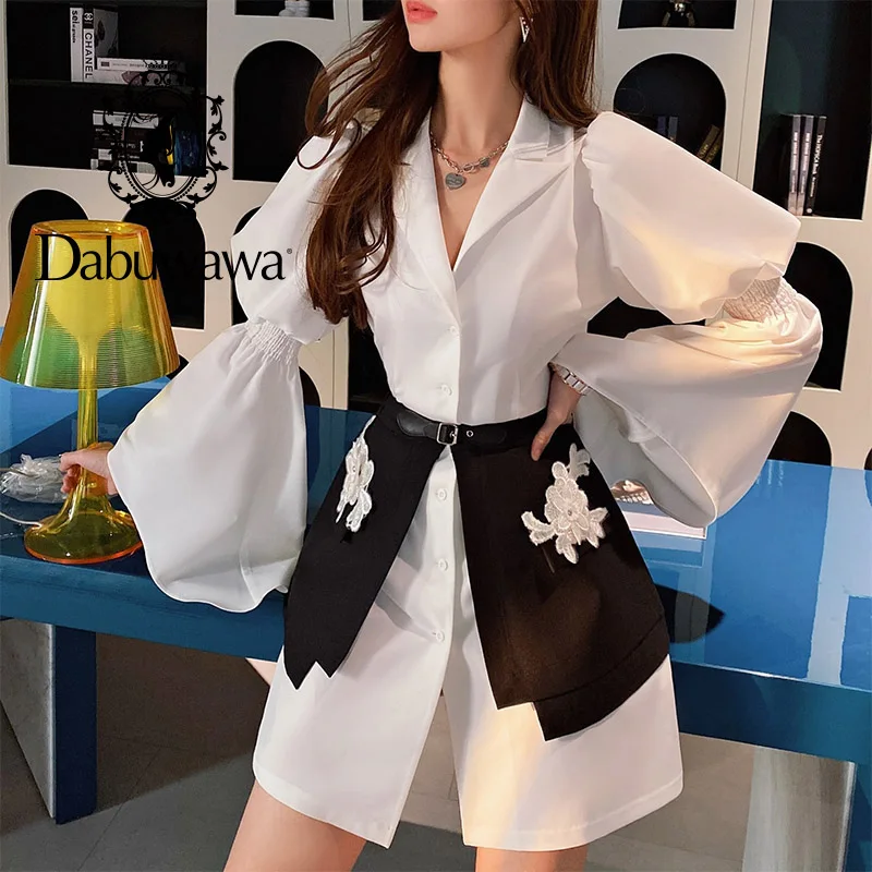 Dabuwawa Office 2 Pcs Mini Skirts Suit Women Long Sleeves Shirt Dresses Sets Pocket Sash Two Pieces Sets Female DF1ADR004
Dabuwawa Office 2 Pcs Mini Skirts Suit Women Long Sleeves Shirt Dresses Sets Pocket Sash Two Pieces Sets Female DF1ADR004