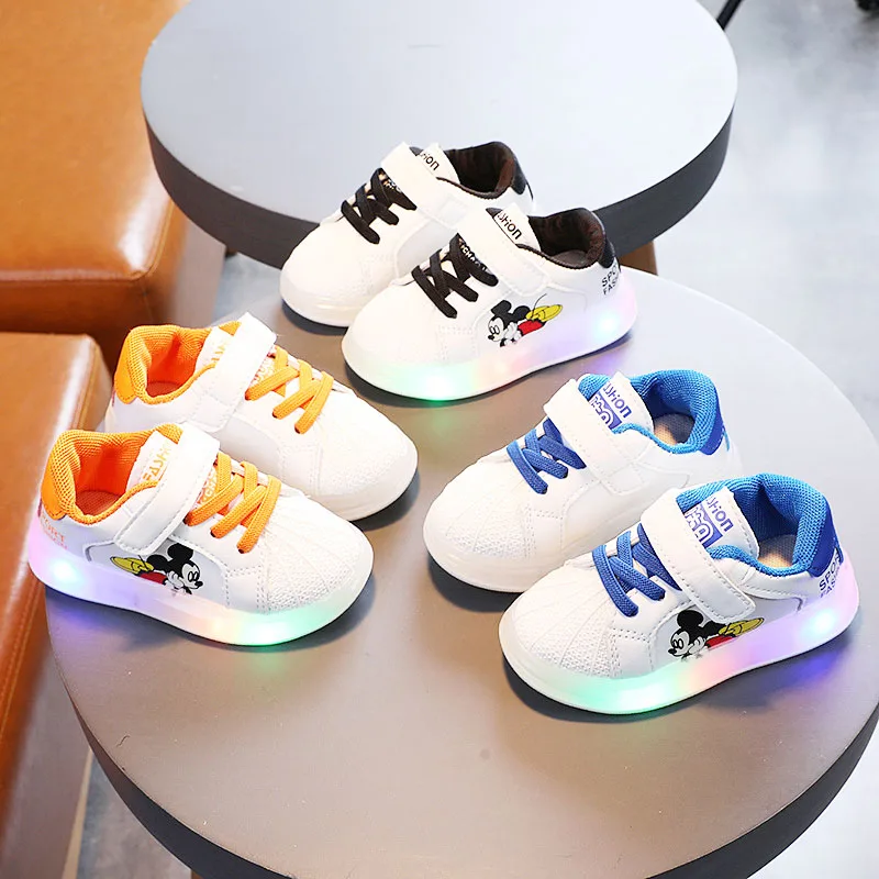 isney Led Luminous Baby Boots Cartoon Kids Mickey Minnie Canvas Shoes Girls Trainer Boys Tenis Shoes Soft Casual Sneakers
isney Led Luminous Baby Boots Cartoon Kids Mickey Minnie Canvas Shoes Girls Trainer Boys Tenis Shoes Soft Casual Sneakers