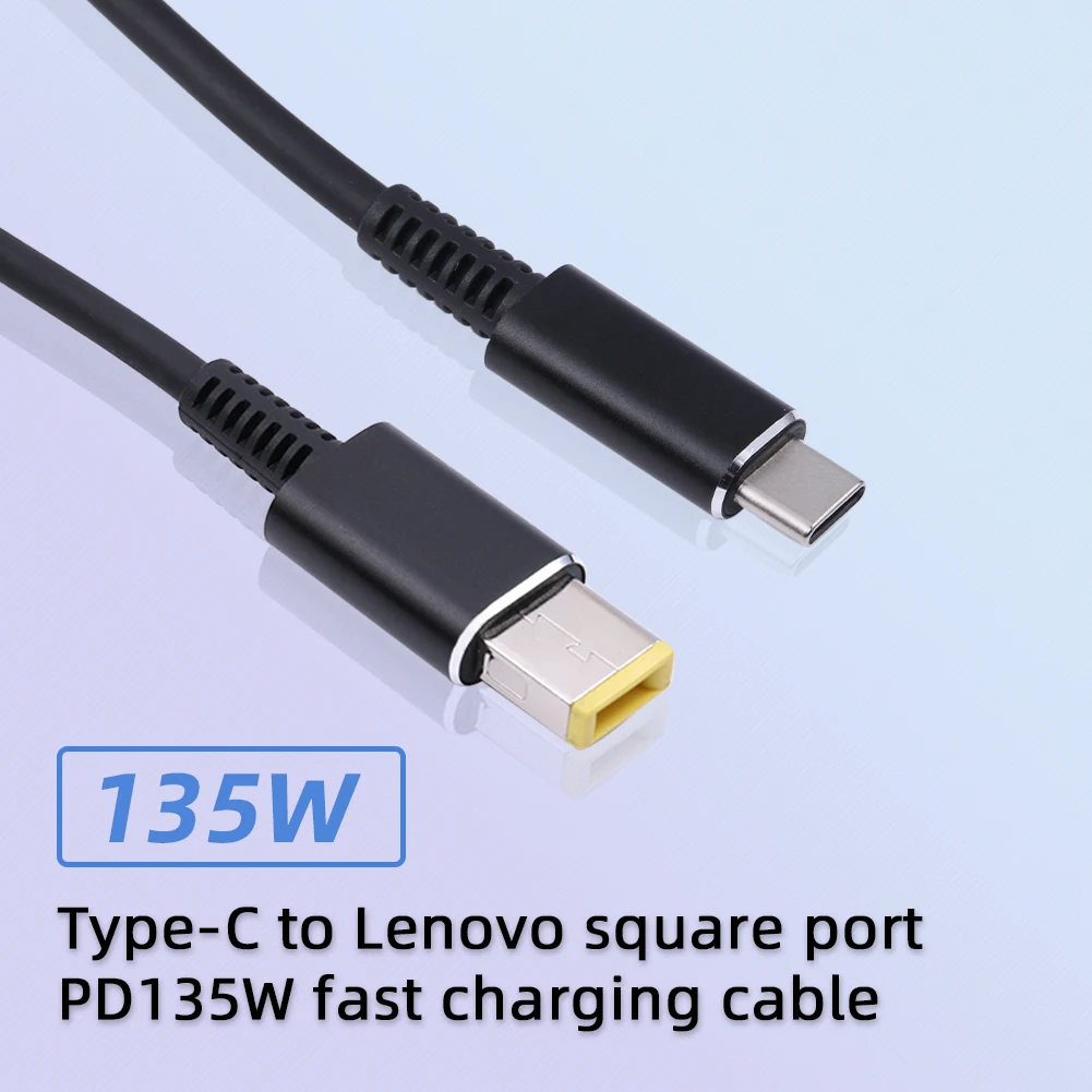 PD 135W Charger Converter Type-C To Square 1.8m Charger Cable Cord with E-mark Power Charger Cable for Lenovo Legion Y7000 R7000
PD 135W Charger Converter Type-C To Square 1.8m Charger Cable Cord with E-mark Power Charger Cable for Lenovo Legion Y7000 R7000