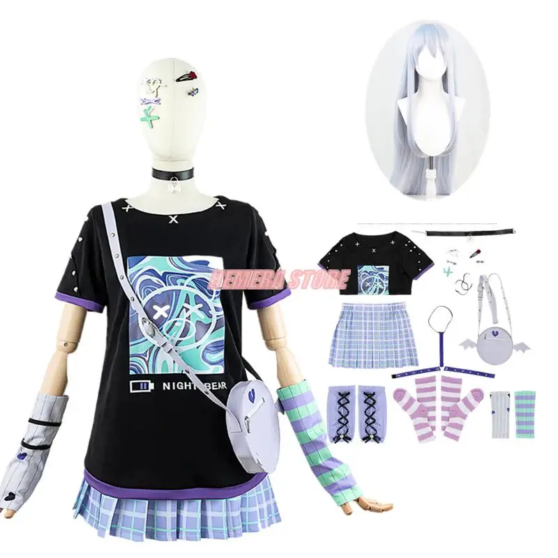 Anime Project Sekai Colorful Stage Yoisaki Kanade Cosplay Costume Wig 100cm Long Cosplay Clothes Anime Dress Shirt Costume
Anime Project Sekai Colorful Stage Yoisaki Kanade Cosplay Costume Wig 100cm Long Cosplay Clothes Anime Dress Shirt Costume