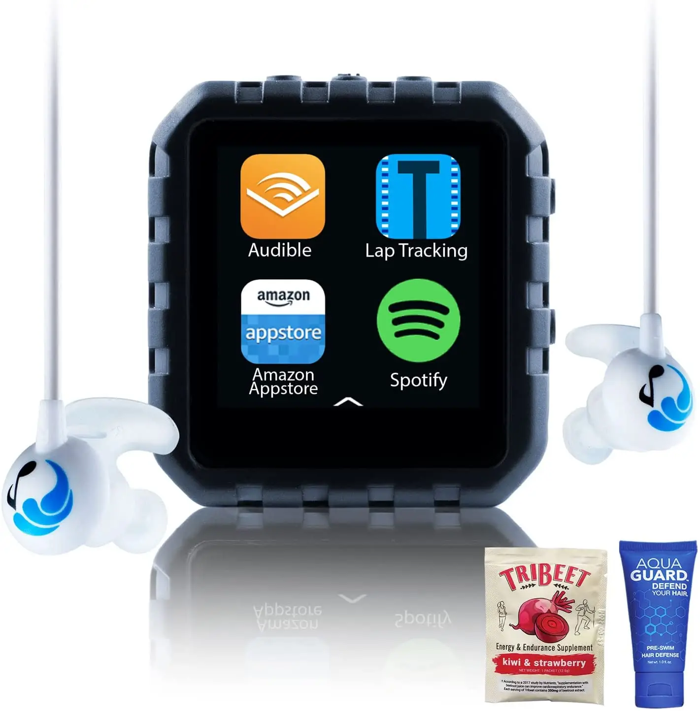 Waterproof Micro Tablet Compatible with Audible and More, Plus Built in Lap Tracking! (8GB, Swimbuds Sport)
Waterproof Micro Tablet Compatible with Audible and More, Plus Built in Lap Tracking! (8GB, Swimbuds Sport)