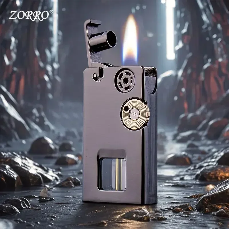 ZORRO One Click Launch зажигание ветрозащитная керосиновая зажигалка с открытым огнем два