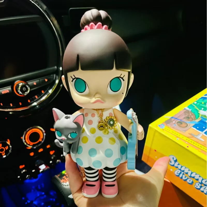 

About 17cm Molly Summer Live Show Figurine Anime Action Toys Collectible Decoration Model Style Statue Animation Gift Kids Dolls