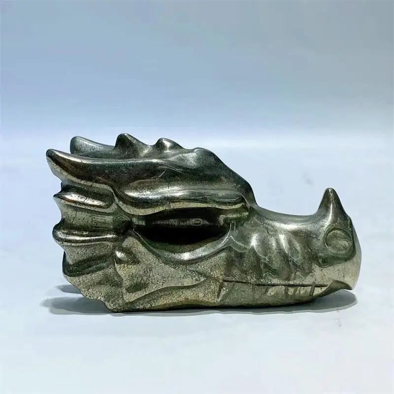 7.5CM Natural Pyrite Dragon Skull Mini Carving Carvings Crystal Powerful Energy Wicca Decor Home Decoration Gift 1pcs
7.5CM Natural Pyrite Dragon Skull Mini Carving Carvings Crystal Powerful Energy Wicca Decor Home Decoration Gift 1pcs