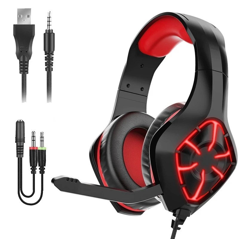 Игровая гарнитура с микрофоном для Playstation 5, подсветкой RGB и стереоканалами, разъем 3,5 мм для ПК, Xbox One, PS5, ноутбуков, Mac
Игровая гарнитура с микрофоном для Playstation 5, подсветкой RGB и стереоканалами, разъем 3,5 мм для ПК, Xbox One, PS5, ноутбуков, Mac