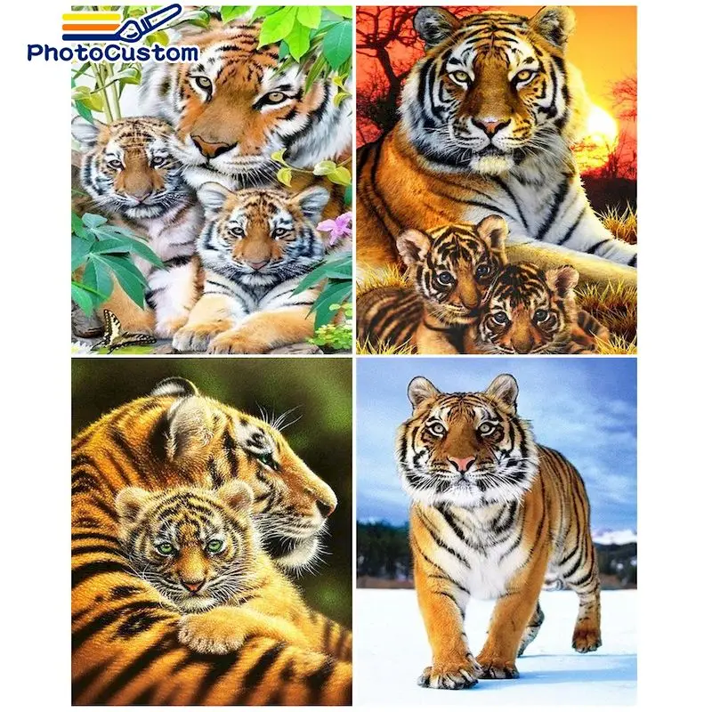 PhotoCustom Coloring By Number Tiger DIY Room Wall Art Painting By Number Animal Home Decoration Gift 60x75cm For Adults
PhotoCustom Coloring By Number Tiger DIY Room Wall Art Painting By Number Animal Home Decoration Gift 60x75cm For Adults