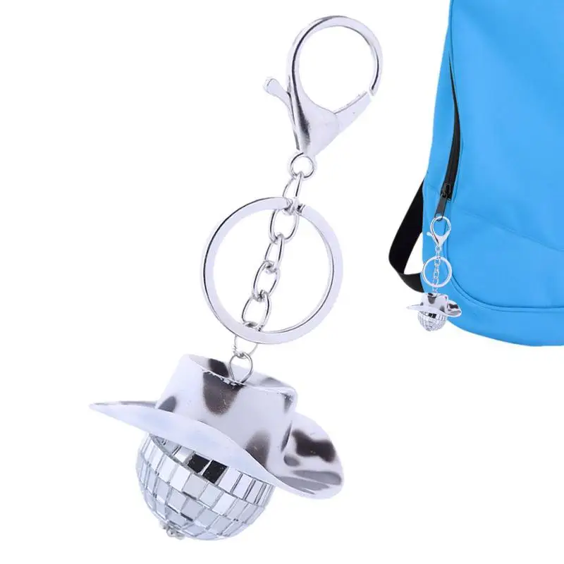 Disco Ball Keychain Mini Cowboy Hat Disco Mirror Ball Keychain Attractive Mirror Ball Keychain For Boys Girls Hangable Key 
Disco Ball Keychain Mini Cowboy Hat Disco Mirror Ball Keychain Attractive Mirror Ball Keychain For Boys Girls Hangable Key