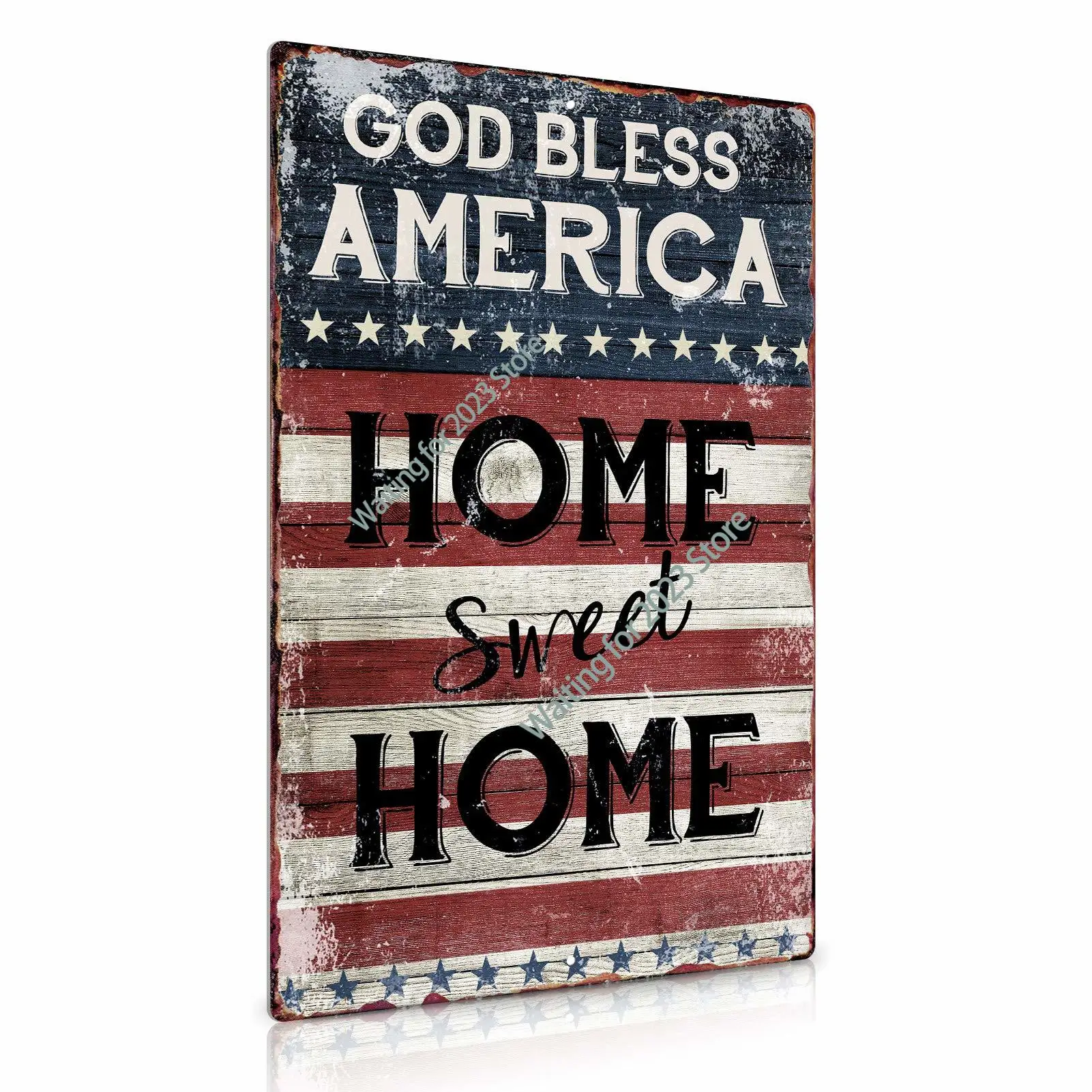 God Bless America Home Sweet Home Metal Tin Sign 12" X 8"Home Sweet Room Decor Vintage Wall Decor Room Decor
God Bless America Home Sweet Home Metal Tin Sign 12" X 8"Home Sweet Room Decor Vintage Wall Decor Room Decor