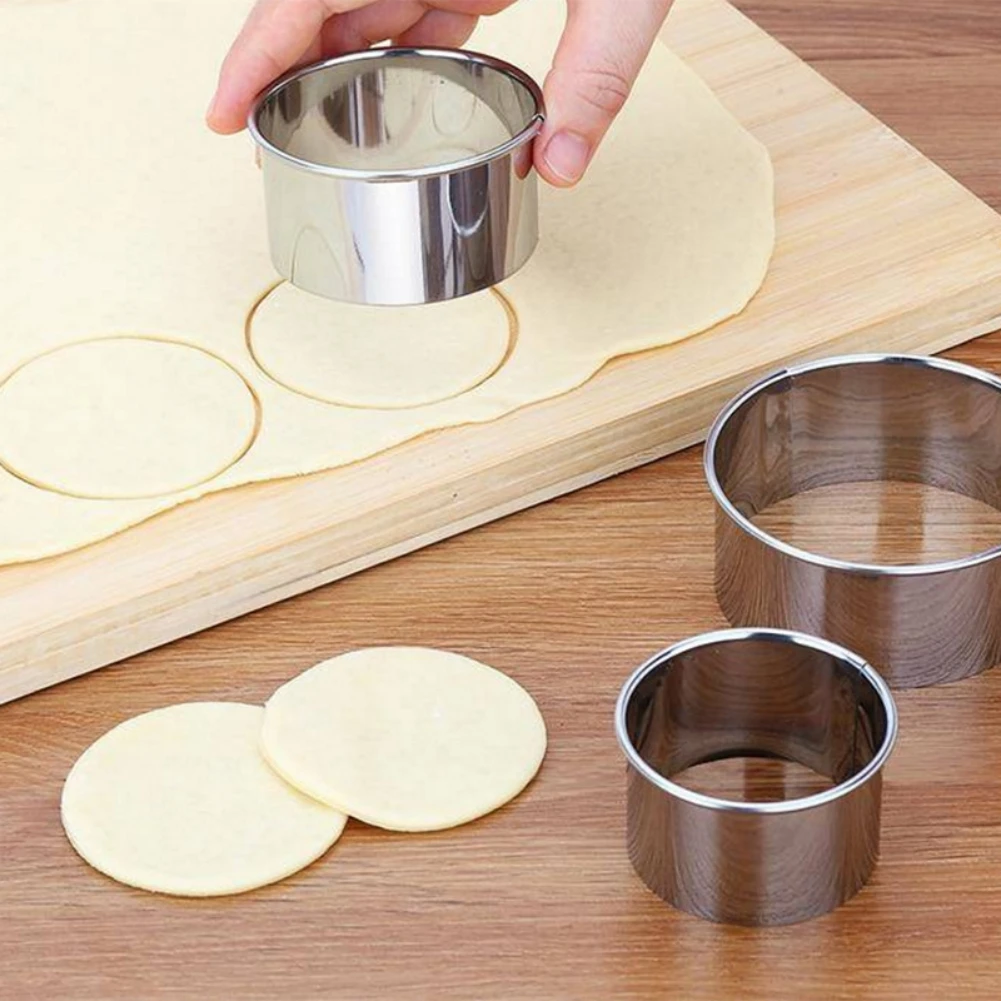 3Pcs Stainless Steel Dumpling Cutters Biscuit Cutters Cake Pastry Cutters Cookie Cutters Cake Cookie Stamps Scone Cutters Molds
3Pcs Stainless Steel Dumpling Cutters Biscuit Cutters Cake Pastry Cutters Cookie Cutters Cake Cookie Stamps Scone Cutters Molds