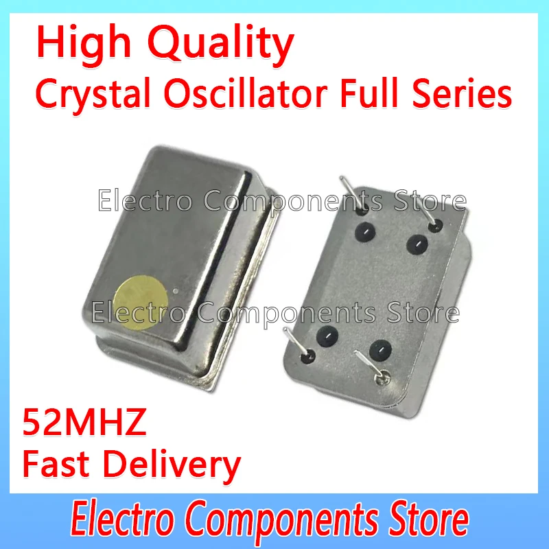 2PCS/Lot 4P DIP14 52.000MHz 52M Rectangular Temperature Compensated Crystal Oscillator TCXO 0.1PPM 52.000000mhz Active Crystal
2PCS/Lot 4P DIP14 52.000MHz 52M Rectangular Temperature Compensated Crystal Oscillator TCXO 0.1PPM 52.000000mhz Active Crystal