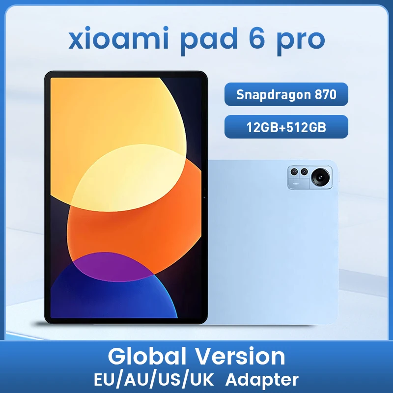 Новинка 2023, планшетофон, Android Pad 6 Pro, 12 Гб + 512 ГБ, Snapdragon 870, планшетофон с двумя SIM-картами или Wi-Fi, HD 4K, Mi TABL 5
Новинка 2023, планшетофон, Android Pad 6 Pro, 12 Гб + 512 ГБ, Snapdragon 870, планшетофон с двумя SIM-картами или Wi-Fi, HD 4K, Mi TABL 5