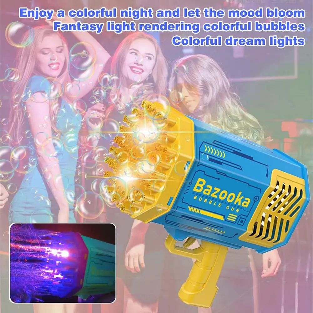 69 Hole Gun-bazooka Launcher Bubble Machine With Colorful Lights Electric Bubble Machine With Bubble Bazooka Blower Kids Toys
69 Hole Gun-bazooka Launcher Bubble Machine With Colorful Lights Electric Bubble Machine With Bubble Bazooka Blower Kids Toys