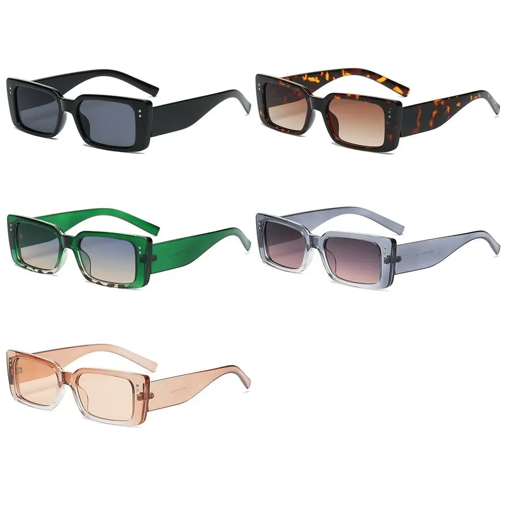 

Солнцезащитные очки Y2K женские с тонированными линзами, модные небольшие черные прямоугольные солнечные очки в стиле ретро